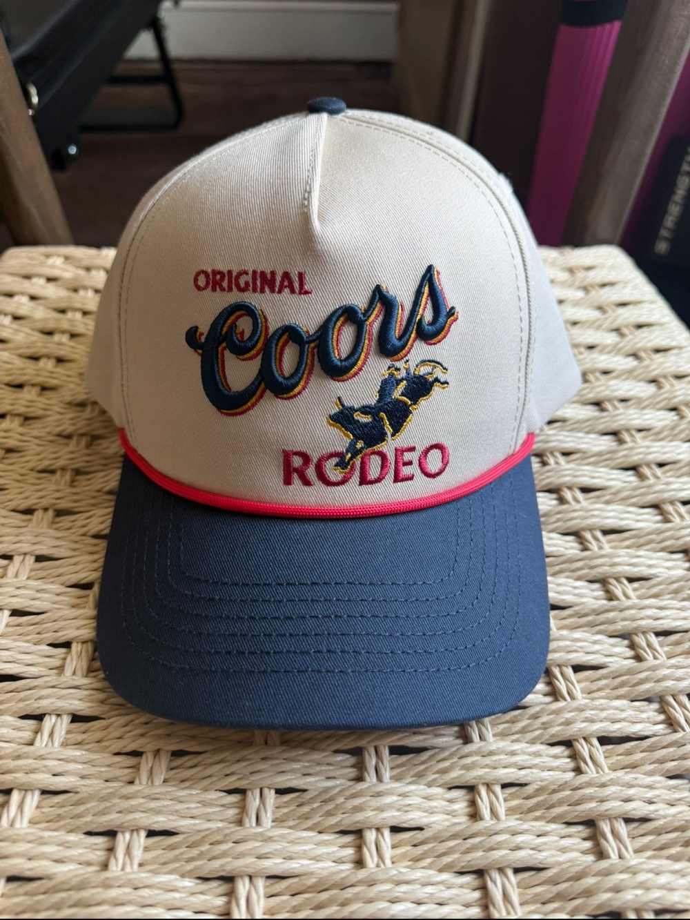 Coors Rodeo Cap in Cream and Navy